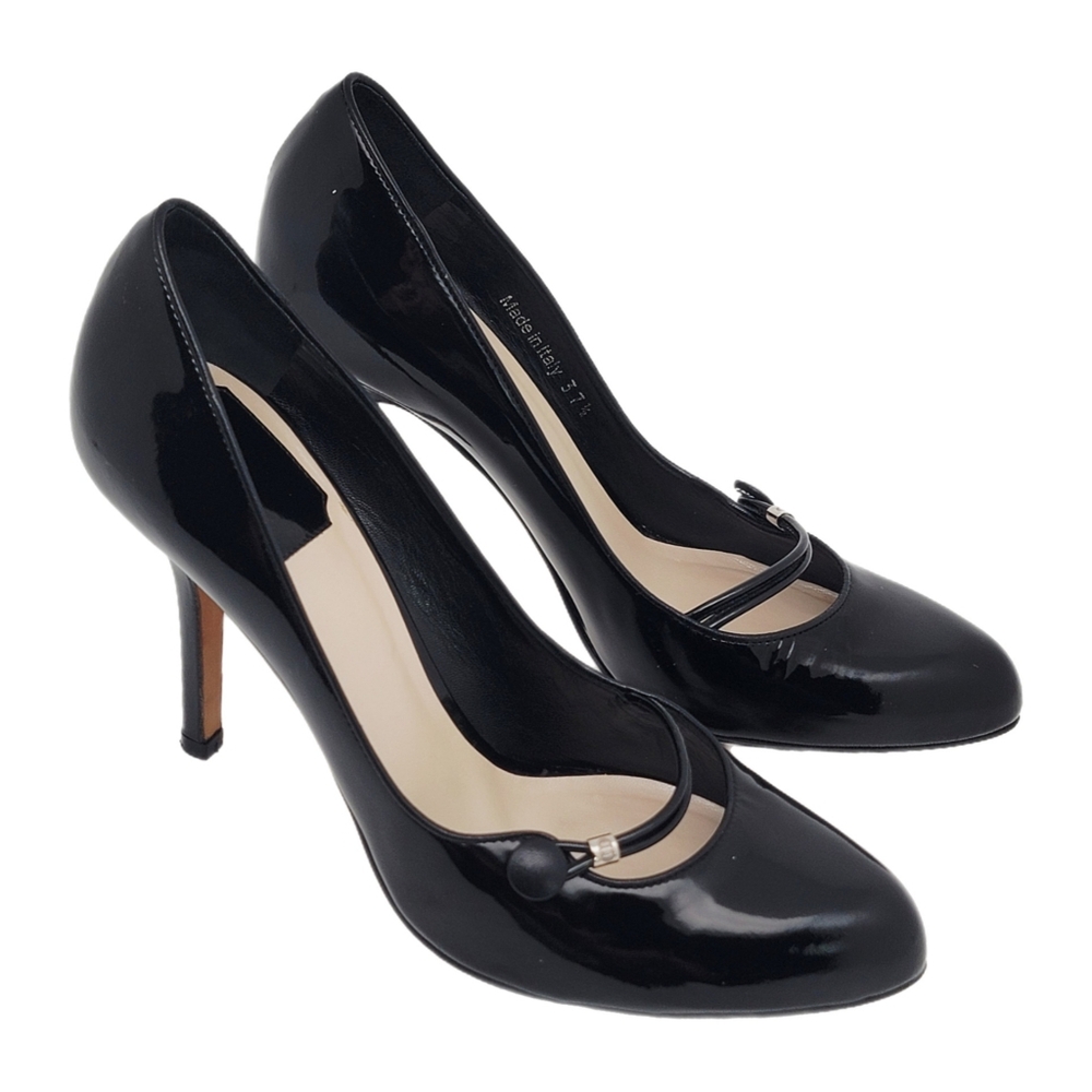 Christian Dior Retro Escar 9cm Patent Leather Pin-Up Pumps